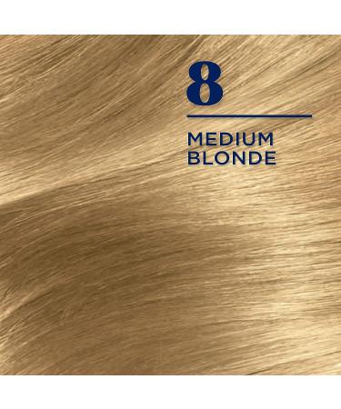 Clairol Nice'n Easy 8 Medium Blonde Permanent Hair Dye - 6.26 Fl Oz - Buy Online on GoSupps.com