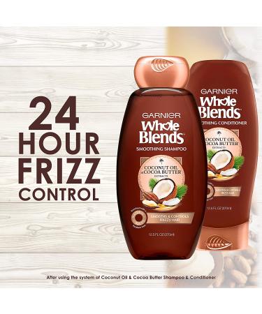 Garnier Whole Blends Coconut Oil & Cocoa Butter Smoothing Oil - 3.4 fl oz (100 ml) - Buy Online on GoSupps.com