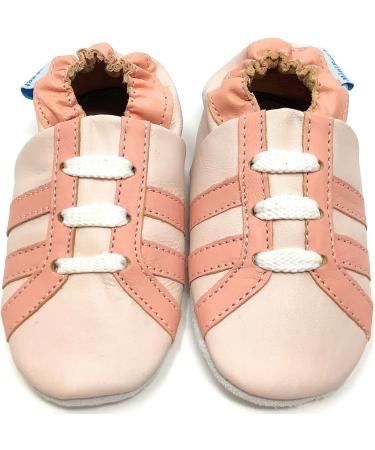 MiniFeet Premium Soft Leather Baby Shoes - Buy 4 Pairs, Get 1 Free! Toddler Shoes 0-4 Years - Pink Trainers - Buy Online on GoSupps.com