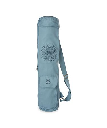 Gaiam Yoga Mat Bag  Full Zip Cargo Yoga Mat Carrier Bag  Adjustable Strap, Front & Back Pockets (25L x 6 Diameter) Niagara - Buy Online on GoSupps.com