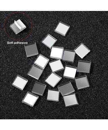 SATINIOR 3600pcs Self-Adhesive Mini Square Glass Mirrors - 5x5mm Decorative Craft Mosaic Tiles - Buy Online on GoSupps.com