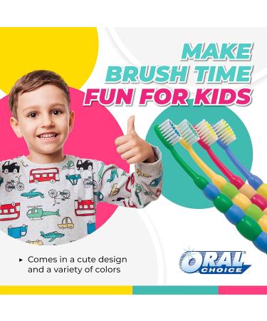 Buy Bubble Children's Toothbrush (100 Pack) | Soft Nylon Bristles | Individually Bagged Kids Toothbrushes for Optimal Oral Care - Buy Online on GoSupps.com