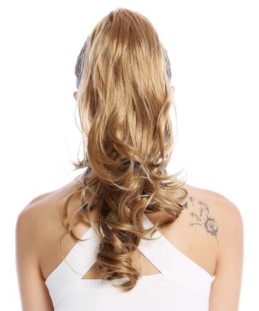 WIG ME UP - MKB-30-V-19 hairpiece braid ponytail long wavy slightly curly dark blonde 45 cm