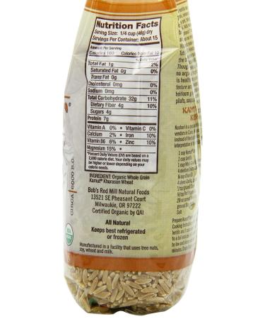 Organic Kamut Khorasan Berries by Bob's Red Mill - 24 Oz (4 Pack) - Buy Online on GoSupps.com