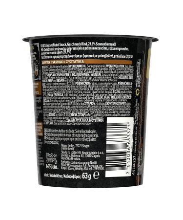 Maggi Magi Magic Asia Noodle Cup Beef - Instant Spicy Pasta Snack 8 Pack (8x63g) - Asian Ready Meal - Buy Online on GoSupps.com