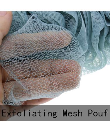 Long Handle Back Scrubber for Shower | Soft Nylon Mesh Exfoliating Brush | Bath Body Washer for Men, Women & Elderly - Buy Online on GoSupps.com