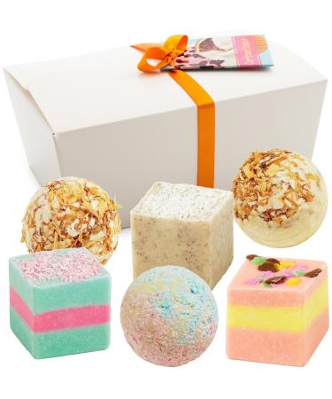 BRUBAKER Cosmetics set of 6 bath chocolates - Caribbean Dream with tropical scents - handmade and vegan