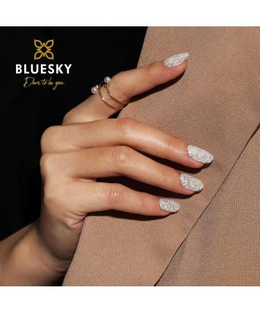 Bluesky Gel Nail Polish 10ml Glitter Neon 01 White Glitter Gel Nail Polish for 21 Day Manicure Professional Salon & Home Use Requires Curing Under LED UV Nail Lamp - Buy Online on GoSupps.com