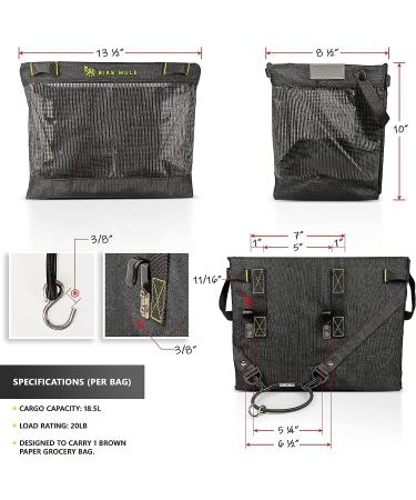 Bike Mule Grocery Pannier Bags - Ultimate Carrier Baskets for Shopping - Pair - Buy Online on GoSupps.com