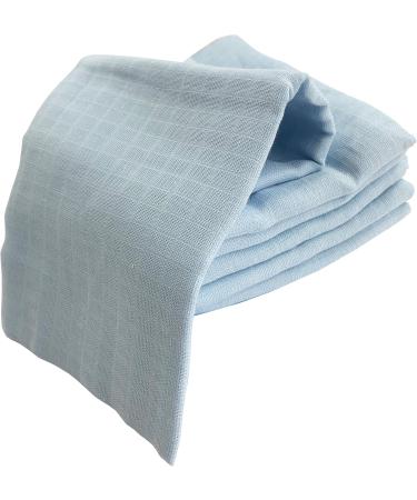 Pack of 6 Muslin Diapers | 100% Cotton Burp Cloths for Babies | OEKO-TEX Certified Cloth Diapers & Muslin Cloths (80x70 cm Blue) - Buy Online on GoSupps.com