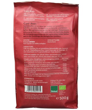 Buy Organic Crop Circle Lupine Coffee 'Caf Pino' - 500g Ground Coffee | International Shipping Available - Buy Online on GoSupps.com
