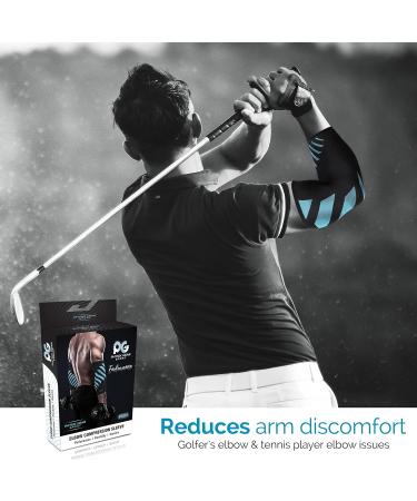 Premium Elbow Support Sleeve for Joint Pain Relief - XL Blue Tennis Elbow Brace for Men & Women - Golfers Elbow Compression for Tendonitis - 12.5-13.5 Circumference - Single - Buy Online on GoSupps.com