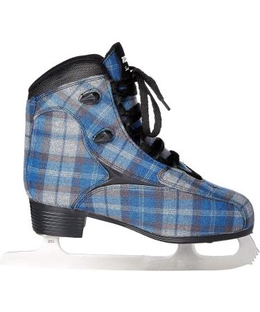Roces Women's Logger Ice Skates Italian Navy/Gray Plaid - Size US 6 - Buy Online on GoSupps.com