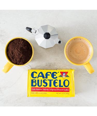 Caf Bustelo Espresso Dark Roast Ground Coffee Brick 6oz (Pack of 12) - Authentic Cuban Coffee - Buy Online on GoSupps.com