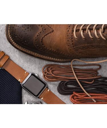 Round Waxed Cotton Shoe Laces - 2mm Width - 30 inches Walnut - 18 Colors Available - Buy Online on GoSupps.com