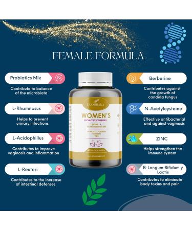 Probiotics for Women | Balance Intimate Flora & Fight Vaginal Infections | Lactobacillus & Bifidobacterium Blend | Bervera Nac Zinc - Buy Online on GoSupps.com