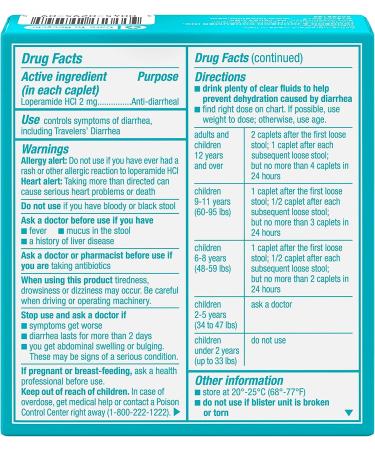 Imodium A-D Diarrhea Relief Caplets - 6 ct. Anti-Diarrheal Medicine with Loperamide HCl - Buy Online on GoSupps.com