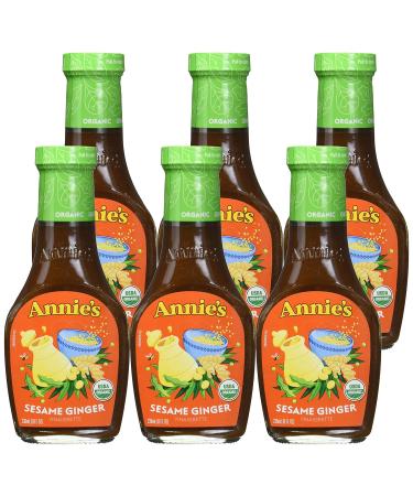 Annie's Naturals Organic Sesame Ginger Vinaigrette 8oz - Pack of 6 - Buy Online on GoSupps.com