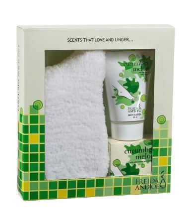 Home Spa Bath Gift Basket - Relaxing Cucumber Melon Fragrance - Luxury Bath & Body Set For Women - With Body Lotion  Bath Salts And Super Soft Cozy Socks - At-Home Spa Self Care Relaxation Kit