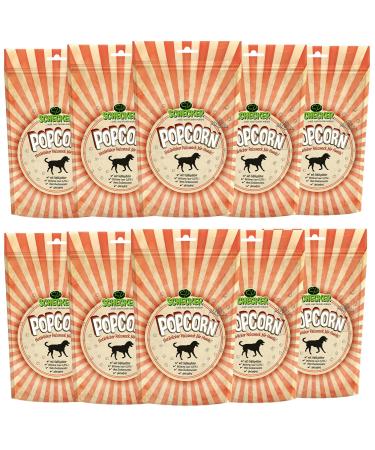 Schecker dog food - Popcorn for dogs - with liver flavour - suitable for diabetics and allergy sufferers 10 x 100g 100 g (pack of 10)