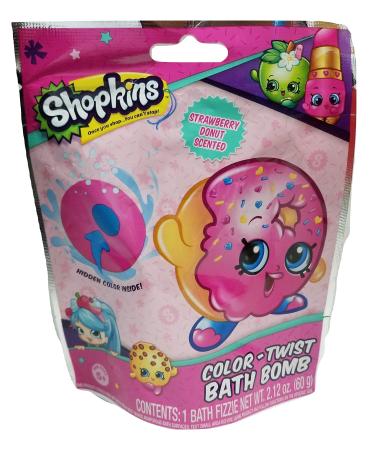 Kids Color-Twist Bath Bomb Strawberry Donut Scented