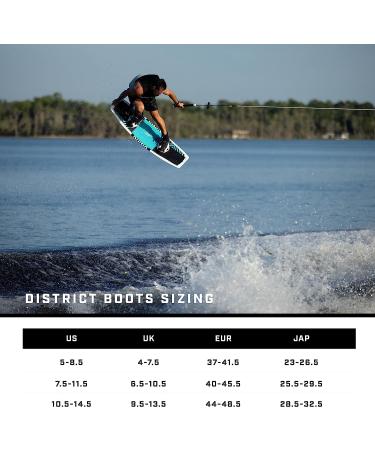 Ronix District Stage 2 Wakeboard Boots 7.5-11.5 White/Black - High Performance Wakeboard Boots - Buy Online on GoSupps.com