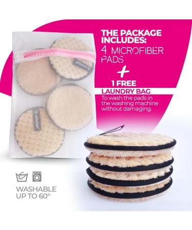Microfiber Cleaning Discs Set of 4 - Beige | Premium Quality & Fast Shipping Worldwide - Buy Online on GoSupps.com