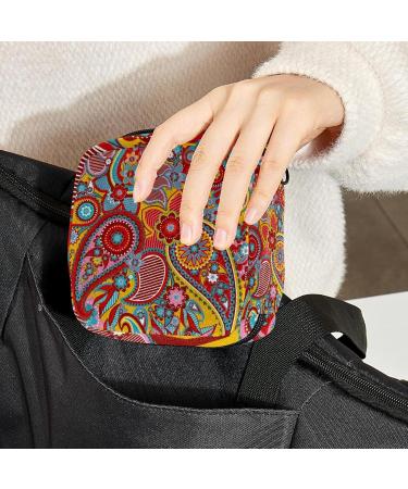 Paisley Ladies Napkin Storage Bag | Portable Period Bag for Women Teens & Girls | Menstrual Cup & Breastfeeding Pillow Holder - Buy Online on GoSupps.com