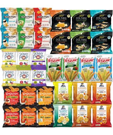 Snacks Variety Pack for Adults - Healthy Snack Bag Care Package - Bulk Assortment (34 pack) - Buy Online on GoSupps.com