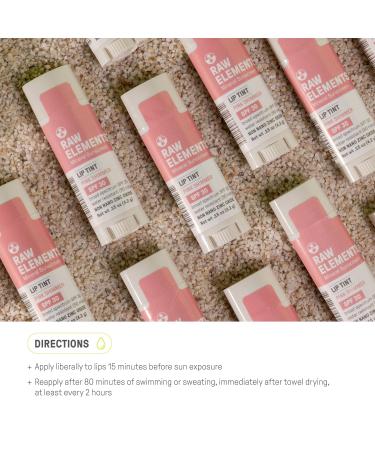 Raw Elements Organic Pink Lip Shimmer Zinc Oxide SPF 30+ 0.15 oz (Pack of 3) Pink Lip Shimmer SPF 30 (Pack of 3) - Buy Online on GoSupps.com