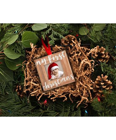 Baby's First Christmas Wooden Ornament - Personalized Keepsake for the Holidays - Buy Online on GoSupps.com