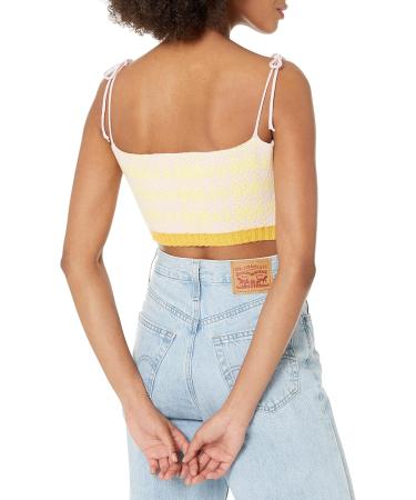 Kendall + Kylie Women's Gingham Camisole XL - Butter/Blush | Stylish International Shipping - Buy Online on GoSupps.com