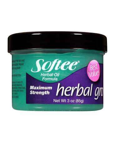 Softee Herbal Gro 3 Oz - Pack of 2 | Premium Herbal Hair Care for Stronger Hair | International Shipping Available - Buy Online on GoSupps.com