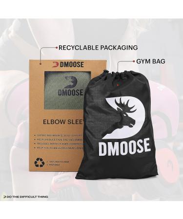 Moose 5mm Neoprene Elbow Sleeves - USPA Approved for Weightlifting & Powerlifting | X-Large Black-Pink - Buy Online on GoSupps.com