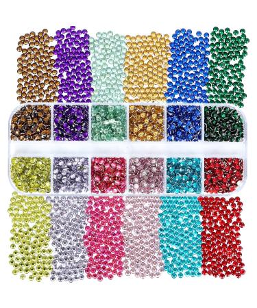4968Pcs Nail Art Rhinestones Kit - Glass Crystals in 6 Sizes with Picking Pen and Tweezers - Mixed and White Rhinestone Set for Crafts and Jewel Designs - Buy Online on GoSupps.com