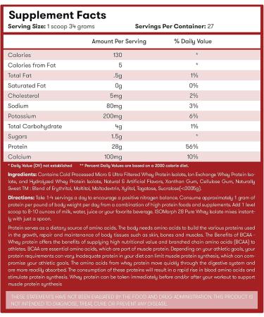 IsoMorph 28 by APS Nutrition Pure Whey Isolate Protein Powder Supplement Vanilla Milkshake 5 lb Vanilla Milkshake 5 Pound (Pack of 1) - Buy Online on GoSupps.com