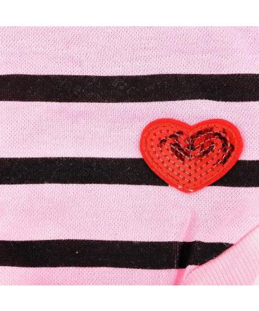 Zweitea Summer Dog Shirts for Small Dogs - Soft Cotton Striped Puppy T-Shirts & Sweatshirts with Love Heart Design - Buy Online on GoSupps.com