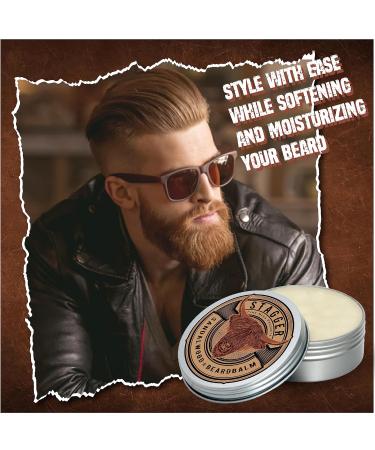 STAGGER Beard Balm with Sandalwood - Natural Irritation-Free Conditioner & Wax for Men | Softens & Strengthens Beard - Pack of 2 - Buy Online on GoSupps.com