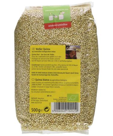 Buy Organic Rapunzel White Quinoa - 500g Pack | International Shipping Available - Buy Online on GoSupps.com