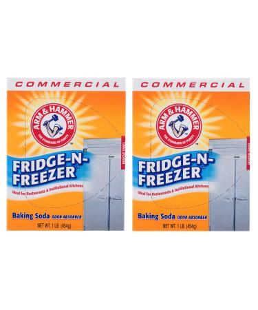 16 oz. Fridge - N - Freezer Baking Soda Odor Absorber, Set of 2 1 Pound (Pack of 2)
