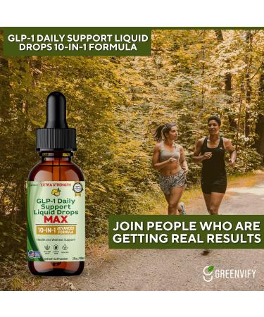 GLP-1 Daily Support Liquid Drops MAX Extra Strength 10-in-1 Advanced Formula 60 Servings 2 fl oz (2) - Buy Online on GoSupps.com