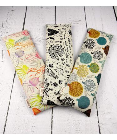 Premium Heat Cushion for Neck & Cervical Support - Lavender & Wheat Filled Thermal Pillow (42 x 12 cm) - Ideal for Comfort & Relaxation - Includes Box - Buy Online on GoSupps.com