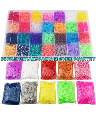 MUDO NEST 20000+ Loom Bands Kit | DIY Rubber Bands Kit with 38 Colors, 500 Clips, 40 Charms | Loom Bracelet Making for Kids - Buy Online on GoSupps.com