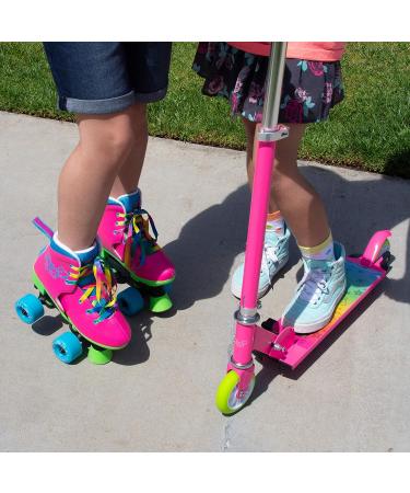 Circle Society Classic Adjustable JoJo Siwa Children's Roller Skates  12-3 US Girls  Rainbow Jojo Party In Pink 12-3 - Buy Online on GoSupps.com