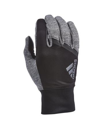 adidas Winter Performance GO Glove with Multiple Touchscreen Conductivity Points - Multiple Styles Large/X-Large GO 2.0 (Gray/Black)
