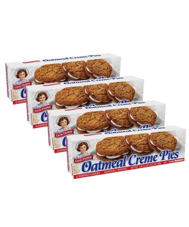 Little Debbie Oatmeal Crme Pies, 4 Boxes, 12 Pies Per Box