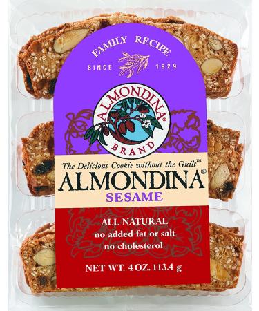 Almondina Almond Cookies Variety Pack - Non-Dairy, Kosher, Toasted with Natural Ingredients - 4-Ounce (Pack of 6) - Buy Online on GoSupps.com