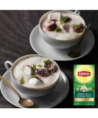  Lipton Lipton Exclusive Selection Intense Mint Green Tea Rainforest Alliance Label 25 Pyramid Bags - Buy Online on GoSupps.com