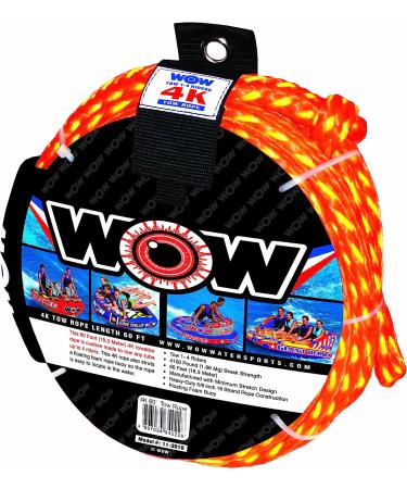 Wow World of Watersports Tow Rope with Floating Foam Buoy - Ideal for Boating with Up to 4 Riders - Buy Online on GoSupps.com