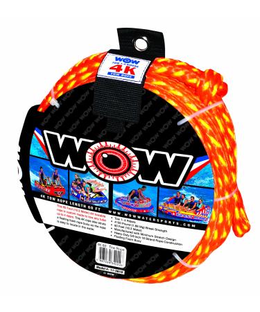 Wow World of Watersports Tow Rope with Floating Foam Buoy for Boating Up to 4 Riders